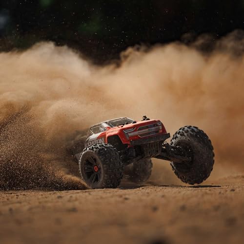 ARRMA RC Truck KRATON 4X4 4S BLX 1/10TH 4WD Speed Monster Truck RTR (Battery and Charger Not Included), Red, ARA4408V2T3 - color: Red