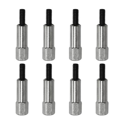 YALOK Chrome Valve Cover Bolt Kit, 8 Pcs Stainless Steel Covers Bolt Set, Small Block Car Stud Nut, Replacement for 283 305 327 350 383, Engine SBC Stud Kit, Automotive Replacing Parts