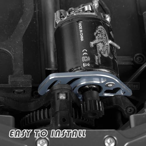 Aluminum RC Motor Mount Upgrades Part for 1/10 Slash 4x4/Slash 4x4 VXL,Alloy Motor Plate Hops Up,Titanium - color: Titanium - Upgrades Part