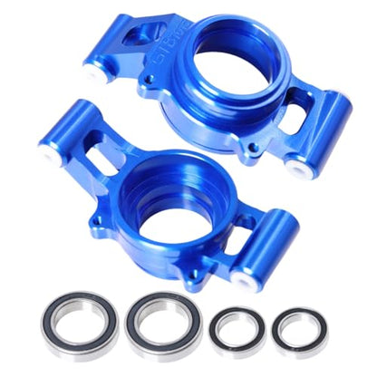 GTBRacing X-Maxx CNC Aluminum 7075 Rear Wheel Hub Carrier Set for 1/5 RC Car Tra-xxas Xmaxx 6S 8S Upgrade Part (Rear Wheel Hub Blue) - color: Rear Wheel Hub Blue