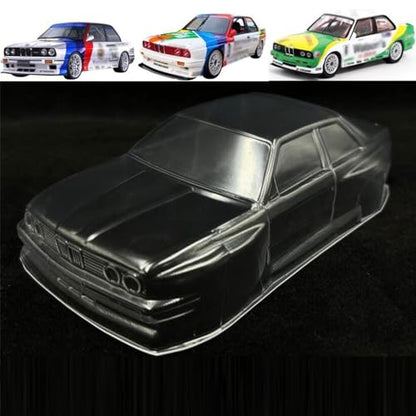 Mini-Z Lexan PC Clear Body Shell Set 98mm for 1/28 RC Car BMW E30 M3 Touring BB