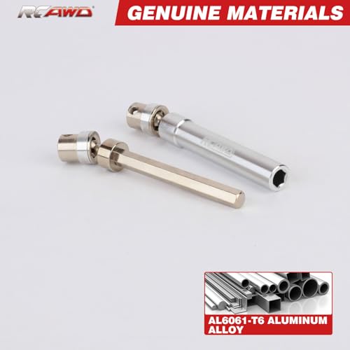 RCAWD Steel Rear Driveshaft for Losi 1/10 Baja Rey Drive Shaft Hammer Rey Rock Rey Series Upgrades Part