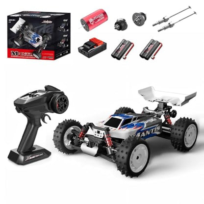 1/16 Scale 4WD RC Off-Road Truck, 70KM/H Brushless Remote Control Car with Full Proportional Steering, All-Metal Bearing Gear Vehicle Model for Hobbyists