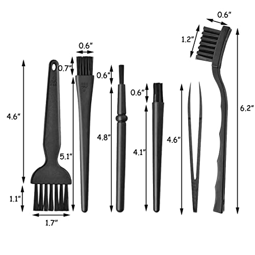 ELANE 6 Pcs Small Cleaning Brushes for Tight Spaces,Brushes for Cleaning Brush for Electronics,Brush for Cleaning Small Objects