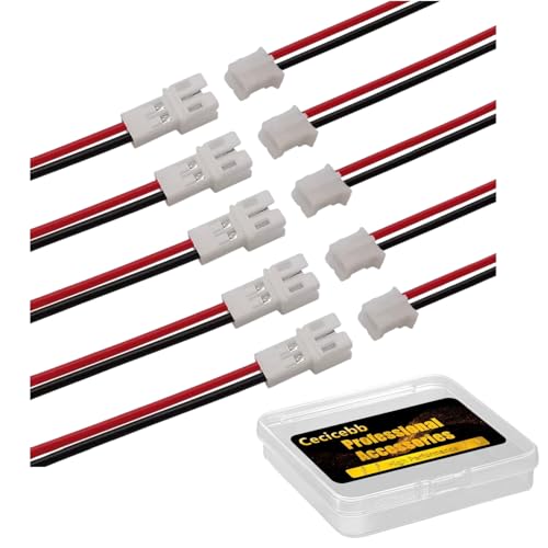 10pcs Tiny Whoop JST-PH 2.0 Male and Female Connector Cable 80mm Wire Cables for Battery JJRC H36 H67 Blade Inductrix E010 E013