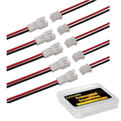 10pcs Tiny Whoop JST-PH 2.0 Male and Female Connector Cable 80mm Wire Cables for Battery JJRC H36 H67 Blade Inductrix E010 E013