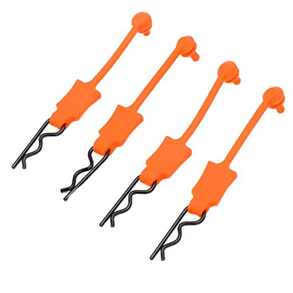 1/10 RC Body Clips, Universal Metal & Silicone Car Shell Pins, Durable Replacement Latch for Axial SCX10, ARRMA, GEN8