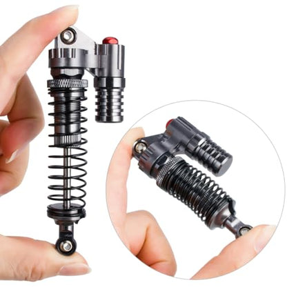 Aluminum Adjustable Piggyback Shock Absorber Oil Damper for Axial SCX10 Capra Wraith TRX4 TRX6 D90 Tamiya CC01 HSP HPI 1/10 RC Crawler Accessories Upgrade Parts