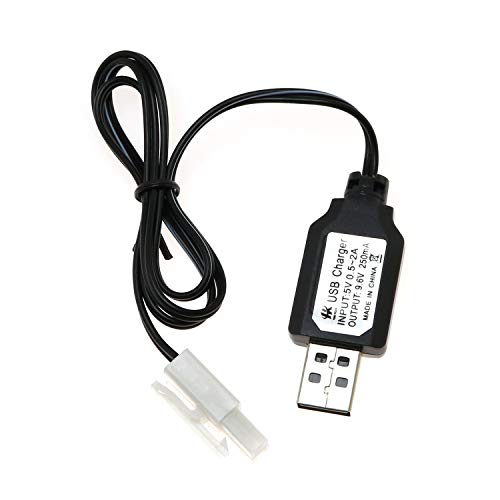 9.6V USB Charger Battery Charging Cable for RC Car KET-2P