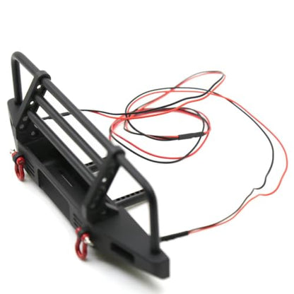 RC Parts Front Bumper Light Metal for TRX4 for Defender for Axial for SCX10 II 90046 1/10 Adjustable RC Crawler Car Upgrades Parts