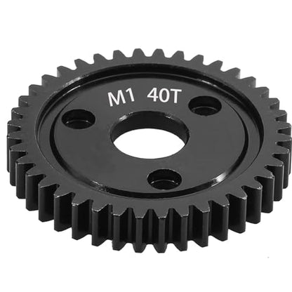M1 Spur Gear 1.0 Metric Pitch 40-Tooth, 30T 32T 34T 36T 38T 40T 42T 44T 46T 48T 50T 52T Spur Gear Mod 1 for TRAXXAS Slayer Pro 4X4 Revo 3.3 ARRMA HPI HOBAO LOSI, Hardened Steel Upgrade Part Gear (40T) - size: 40T