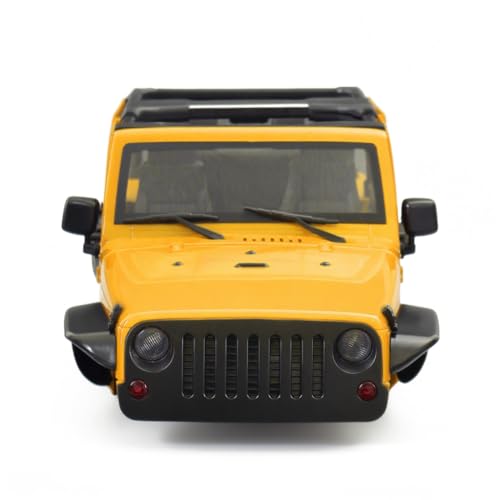 1/10 RC Jeep Wrangler Convertible Hard Shell Kit, for 1/10 RC Crawler TRX4 Axial SCX10 90046 90027 313 Wheelbase Shell Modification Accessories (Yellow) - color: Yellow