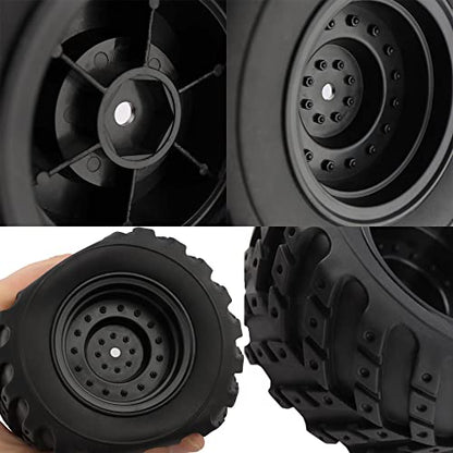 RC Tires Wheels Spare Parts 90115 for 1:12 Bruhless Brushed 903 HM121 YC300 RC Car Trucks(2 PCS) - color: 2 Pcs