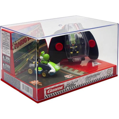 Carrera RC Nintendo Mario Kart 2.4 GHz Mini Collectible Radio Remote Control Toy Car Vehicle - Yoshi | Official Licensed Mario Miniature Collectible Toy RC Car for Kids 6+, Ready To Run, Rechargeable Battery, Radio RC Racing - style: Yoshi
