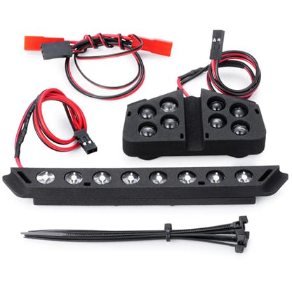 Nylon RC Front & Rear LED Light Kits Headlight Taillight | Upgrade Parts, For 1/8 Tra-xxas Maxx Slash 6S 4X4, RC Car Buggy