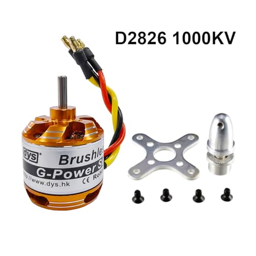DYS D2826 2200KV/1400KV/1000KV/930KV Brushless Outrunner Motor 2-3S for Multicopter RC Aircraft Fixed-Wing UAV（D2826 1000KV） - color: D2826 1000KV