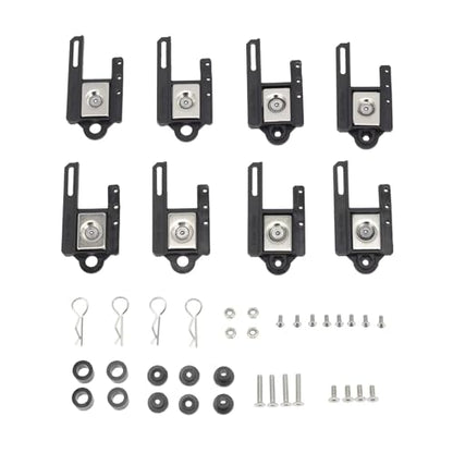 RC Crawlers Components For TRX4 TRX6 For SCX10 90046 D90 86100 For MST For CFX CC01 1/10 55-85mm Adjustable Magnetic Body Post Mount Stand RC Crawler Car Parts