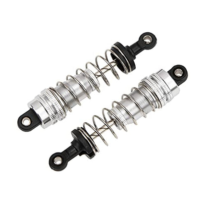 2Pcs Vgoohobby Aluminum Alloy Shock Absorber Damper Suspension Upgrade Parts Compatible with WLtoys 144001 1/14 RC Car Buggy (Silver) - color: Silver