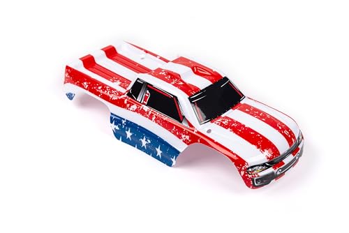 SummitLink Custom Body Compatible for 1/10 Scale RC Car or Truck (Truck not Included) (Flag Strip) - style: Flag Strip