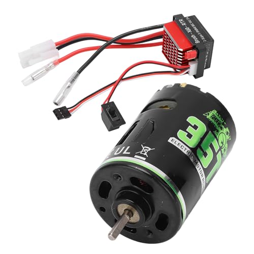 RC Brushed Motor,High Torque Low Noise Dual Mode 540 Motor 360A ESC for 1/10 Scale Off-Road Trucks SUVs Crawlers - size: 35T