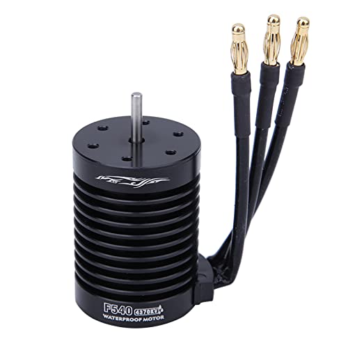 Sensorless Brushless Motor, 4370KV 1/10 RC Accessory for Surpass F540, 4 Pole RC Motor for Cars Trucks, High RPM
