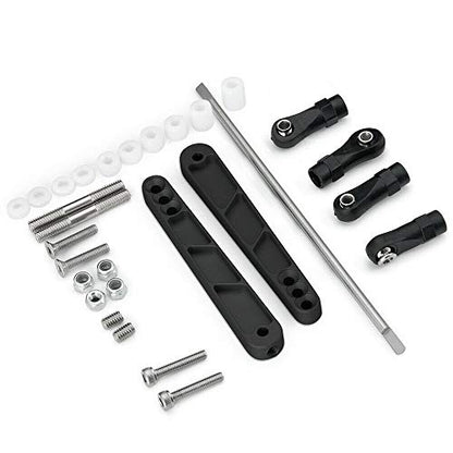 Alloy Rear Anti-Sway Bar Swaybar Set for 1/10 RC Axial Wraith RR10 Bombers (Black) - color: Black