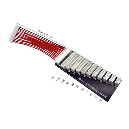 2S-12S Lipo Battery Balance Charger Extend Expansion Board XH Connector Battery Parallel Charging Plate Balance Board for RC Vehicles Lipo Battery iCharger X12