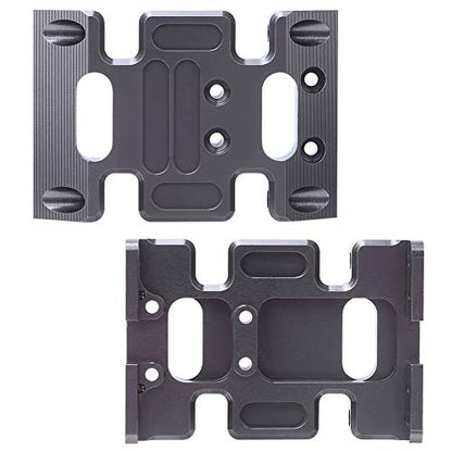 Acouto RC Center Skid Plate Aluminum Alloy Center Skid Chassis Plate Accessory Fit SCX10 1/10 RC Car Chassis - Vehicle Bodies & Scale Accessories