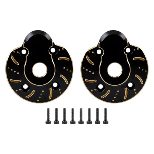 94g Brass Front Axle CVD Weight Cover Upgrade for 1/10 SCX10 III | Fit SCX10 III Capra, AR45P, UTB10, Vanquish F9 CP44 1.9. Extra weight for crawling grip. Durable brass, easy to install - size: Portal Cover D
