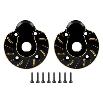 94g Brass Front Axle CVD Weight Cover Upgrade for 1/10 SCX10 III | Fit SCX10 III Capra, AR45P, UTB10, Vanquish F9 CP44 1.9. Extra weight for crawling grip. Durable brass, easy to install - size: Portal Cover D