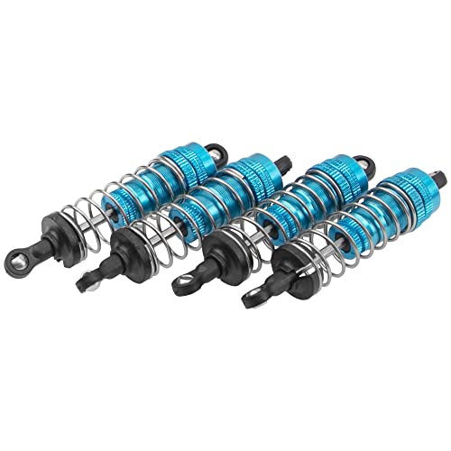 4Pack Vgoohobby 144001 Shock Absorber Damper Suspension Shocks Upgrade Parts Compatible with WLtoys 144001 124018 124019 1/14 RC Car Buggy (Blue)