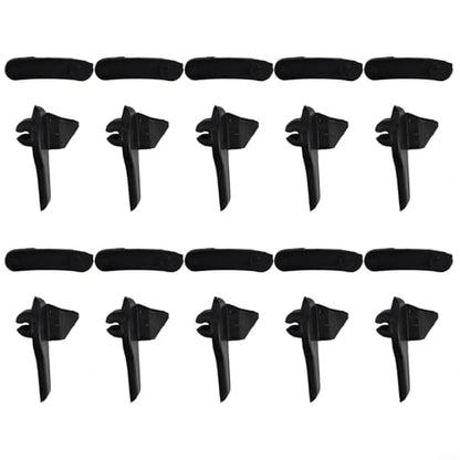 Plastic Mount Demount Head Inserts for Duck Head Tire Changer - Rim Protector Pads to Prevent Scratches - Fit for Auto Shop Tools - Black 20pcs
