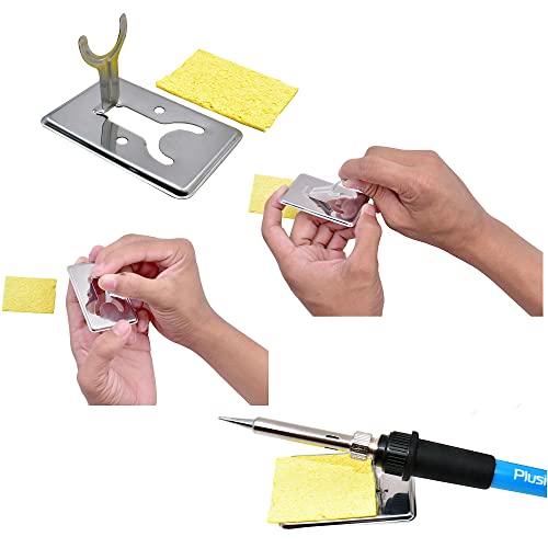 Soldering Iron Kit, 60W Adjustable Temperature 15-in-1, Solder Wire, 2 pcs Tips, Wire Cutter, Desoldering Pump, Tweezers, Fast Heating for Desoldering Electronics Repair Hobby DIY 120V US Plug