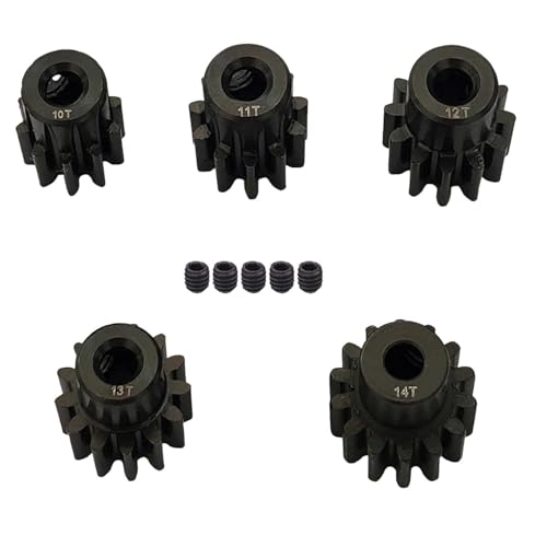 32P 3mm Motor Pinion Gear Set 10T 11T 12T 13T 14T for 1/10 Axial Capra 1.9 Scx10ii iii Yeti Rbx10 Ryft Wraith Bomber Rr10 Smt10 Spawn Axp8 Gilamon Upgrades Parts