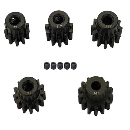 32P 3mm Motor Pinion Gear Set 10T 11T 12T 13T 14T for 1/10 Axial Capra 1.9 Scx10ii iii Yeti Rbx10 Ryft Wraith Bomber Rr10 Smt10 Spawn Axp8 Gilamon Upgrades Parts