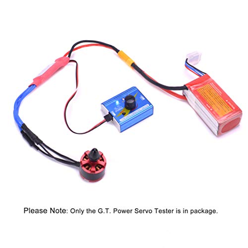 YoungRC Servo Tetser Multi 3CH Digital Servo Tester ECS Consistency Speed Controler Checker RC Aluminum Shell Servo Tester for RC Helicopter Car Boat