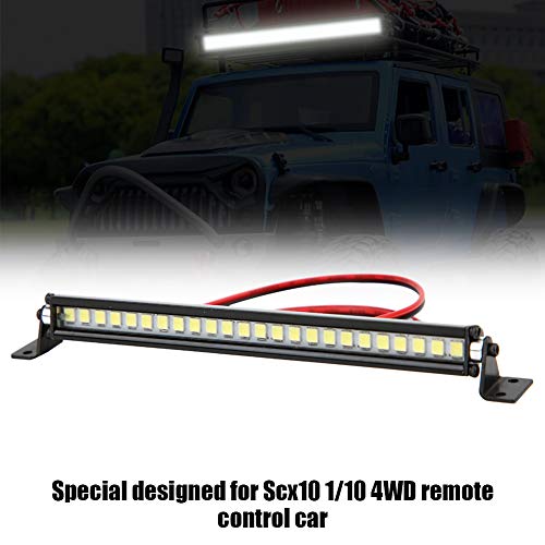 FILFEEL 24 LED Roof Lights Bar Decoration RC Accessory for Scx10 1/10 Car, Making Your car More Attractive, Cool Even in Dark Environment with 24pcs Light Chips, Perfect for Easy