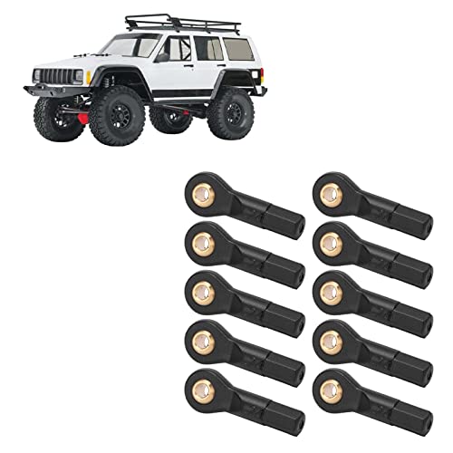VBESTLIFE M2.5 Ball Holder Tie Rod Ends Ball Joint Link, 10Pcs Lever Steering Linkage Tie Rod End Ball End fit for 1:10 Scale RC Car
