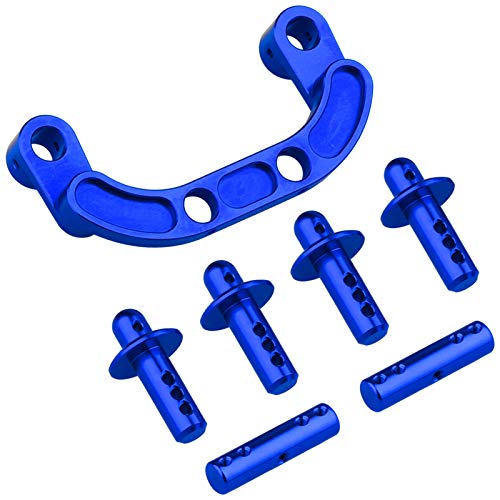 Hobbypark Aluminum Rear Body Post Mount & Front Body Post for ARRMA 1/8 Typhon Mega 4x4 RC Buggy (Navy Blue)