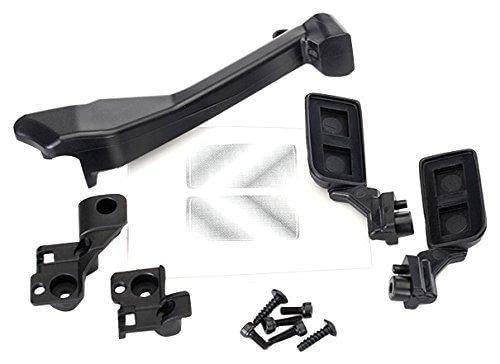 Traxxas 8020 Side Mirrors/Snorkel/Mounting Hardware, Black