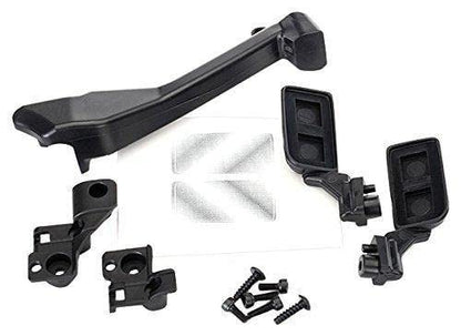 Traxxas 8020 Side Mirrors/Snorkel/Mounting Hardware, Black