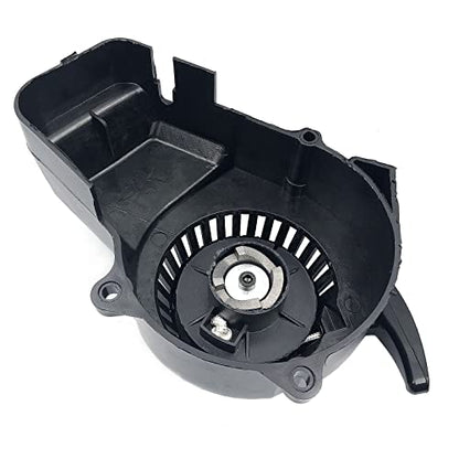 DEVMO Recoil Pull Starter Assembly Compatible with 47cc 49cc 2 Stroke Pit Bike ATV Quad Scooter Moped Black