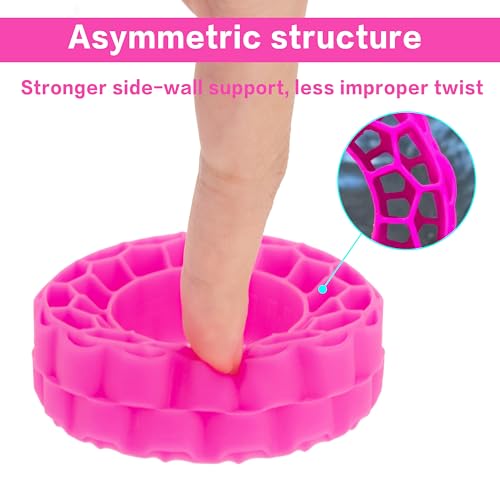MEUS RACING Super Soft Silicone Rubber Inserts for 68-72mm 1.3" Tires (Rose Red) - color: Super soft