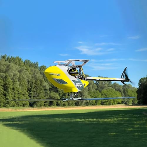 OMPHOBBY M2 EVO MK2 Ready To Fly RC Helicopter Outdoor Dual Brushless Motors Direct-Drive 6CH Remote Control Helicopters for Adults, 3D RC Plane with Remote Control Mini Drone RTF White