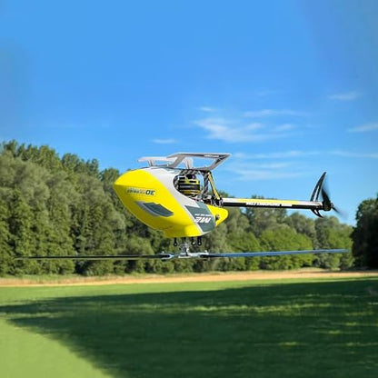 OMPHOBBY M2 EVO MK2 Ready To Fly RC Helicopter Outdoor Dual Brushless Motors Direct-Drive 6CH Remote Control Helicopters for Adults, 3D RC Plane with Remote Control Mini Drone RTF White