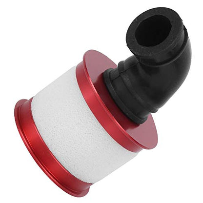 Universal RC Air Filter, Aluminum Alloy High Absorption Sponge for 1/10 Scale Nitro RC Cars Compatible with HSP 94188 94122 Red Black Silver Green