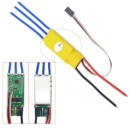 40A Brushless Motor Electronic Speed Controller + 3CH Digital Multi Servo Tester RC Speed Controller Checker ESC Consistency CCPM Master for RC Plane Helicopter