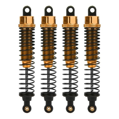 4pcs 68mm/98mm /108mm Aluminum Shocks Absorbers Damper for HSP for HPI 1/10 Scale RC Car On-Road Monster Truck Off Road Buggy(Golden 108mm) - color: Golden 108mm