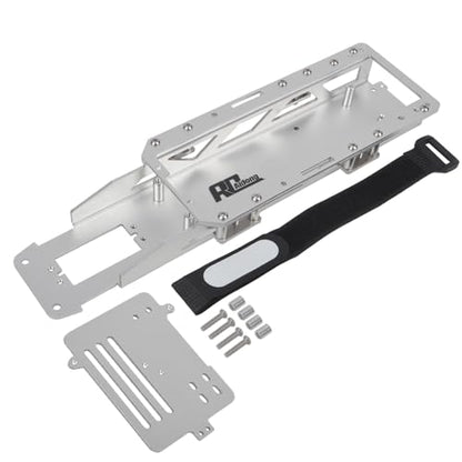 Aluminum Main Chassis for Traxxas Stampede 2WD VXL Brushless Monster Truck Craniac Chassis & ESC Mount 3622 3626 (Sliver) - color: Sliver