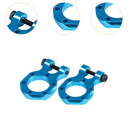 DYNWAVE 2 Pieces RC Tow Hook Aluminum Alloy, Light Turquoise Shackle Shackle, CNC, 1/10 RC Crawler Vehicle, RC Car Accessory, Easy & Replacement